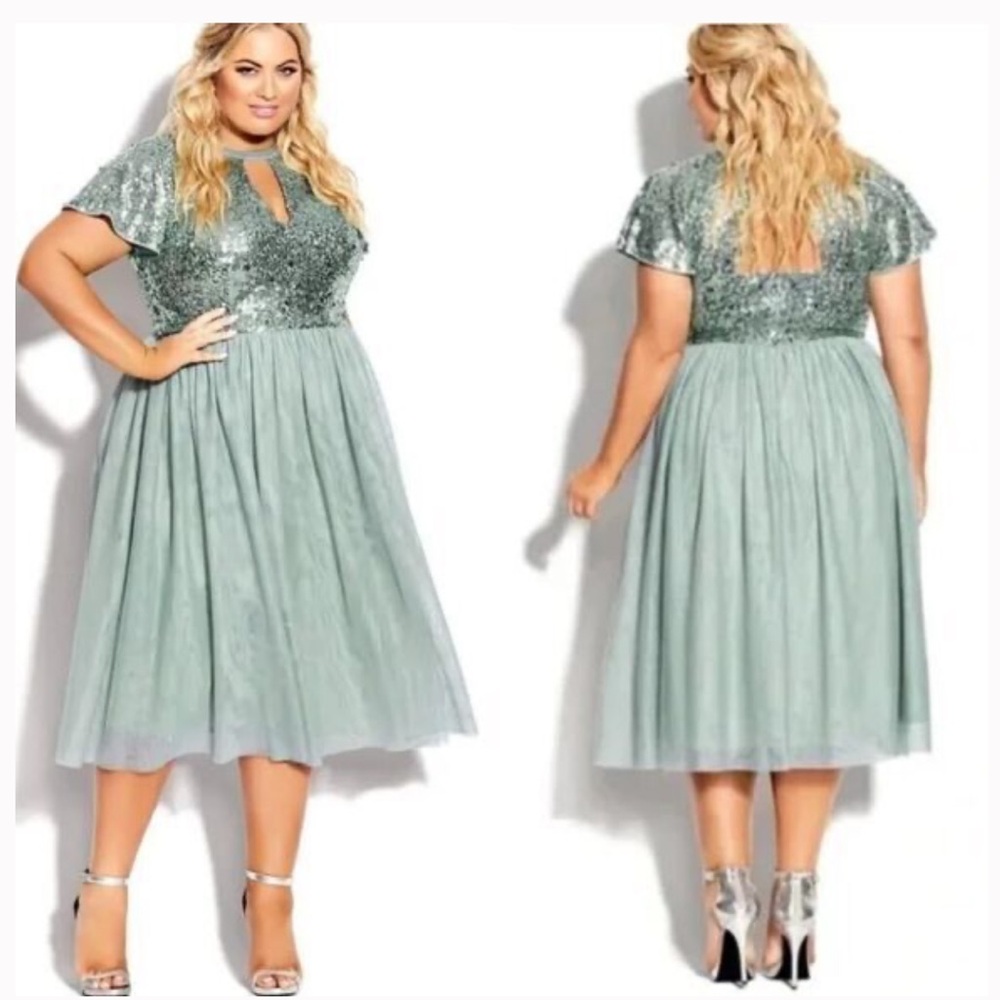 City chic Sparkle joy Sequin women’s Dress size XXS/12